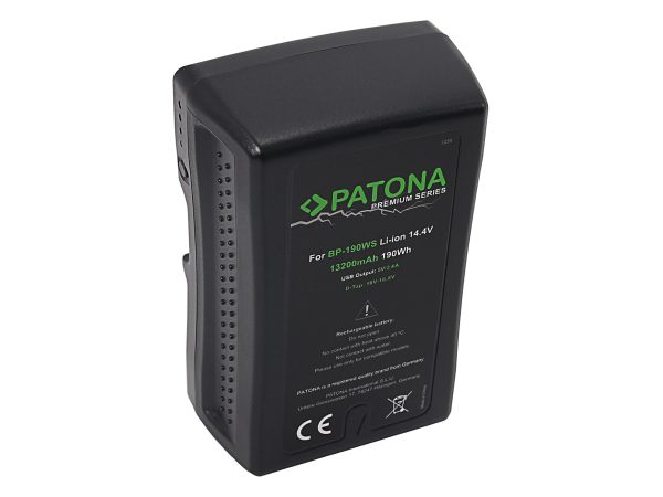 Patona - Akku f. Sony BP-190WS, Schwarz, One Size