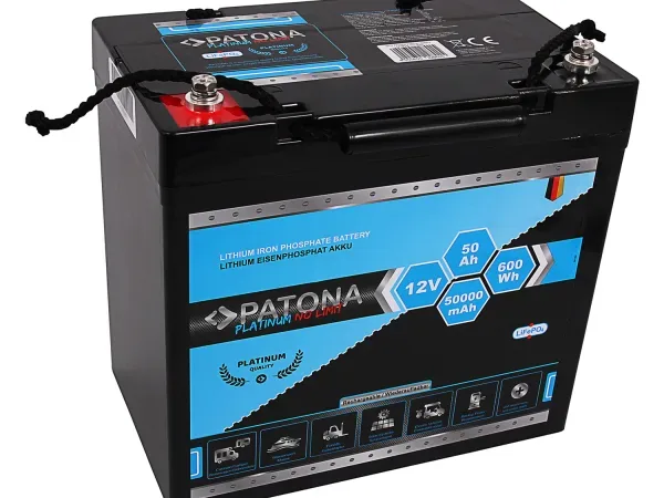Patona, Mobilität Akku, Patona Platinum Battery LiFePO4 12V 50Ah, Produkte & Wohnen