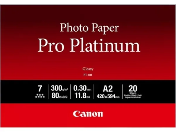 Canon - Pt-101 A2 20 Photo Paper Platinum 20 Sheets, One Size