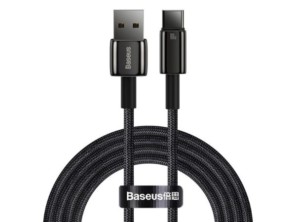 Baseus, USB Kabel, Baseus USB-A to USB-C 2m Black , Produkte & Wohnen