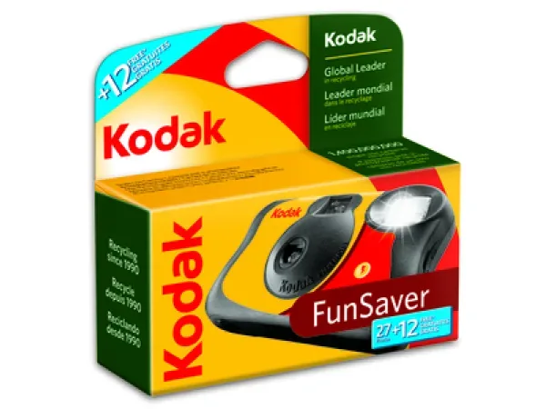 Kodak, Einwegkameras, KODAK Fun Saver Flash 27+12 800 ISO, Produkte & Wohnen