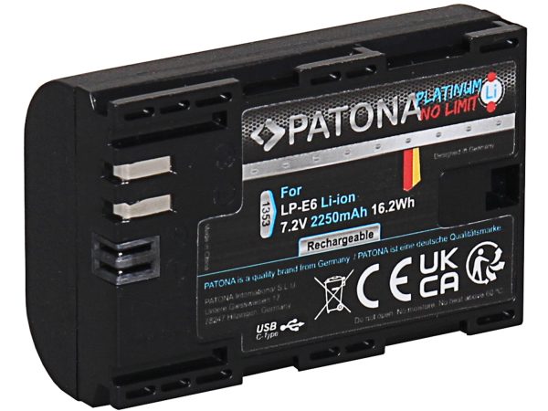 Patona, Akku Li-ION Foto, Patona Platinum Canon LP-E6 USB-C Input, Produkte & Wohnen