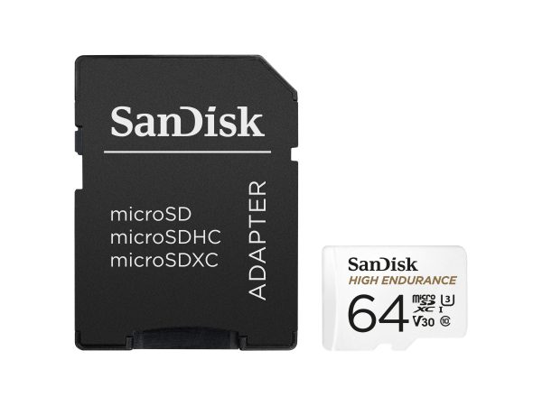 Sandisk, microSD Speicherkarten, SanDisk microSDXC High Endurance 64GB, Produkte & Wohnen