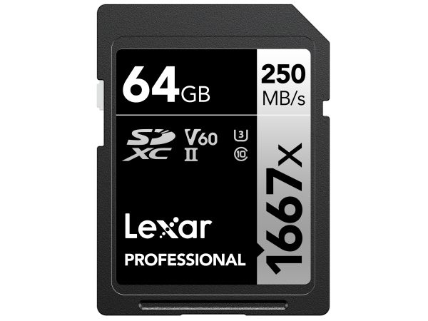 Lexar, SD Speicherkarten, Lexar 1667x UHS-II SDXC 64GB Silver, Produkte & Wohnen