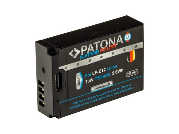 Patona, Akku Li-ION Foto, Patona Platinum USB-C Canon LP-E12, Produkte & Wohnen