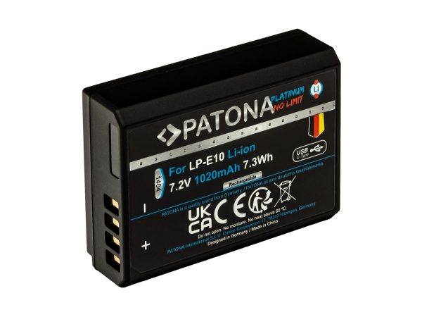 Patona, Akku Li-ION Foto, Patona Platinum USB-C Canon LP-E10, Produkte & Wohnen