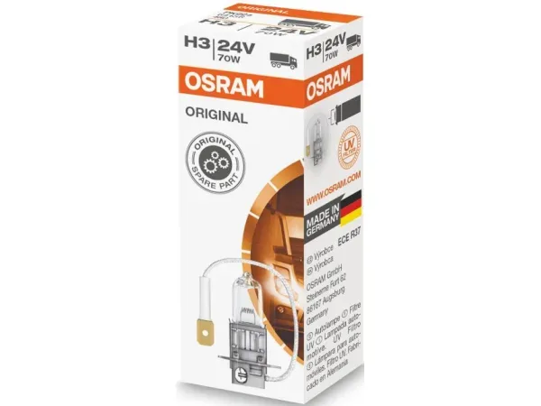OSRAM, Ersatzleuchtmittel,  Glühlampe H3 24V 70W PK22s, AUTO & BIKE, 64156 3726