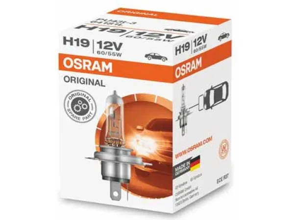 OSRAM, Ersatzleuchtmittel,  Glühlampe H19 12V 65/55W PU43t-3, AUTO & BIKE, 64181L