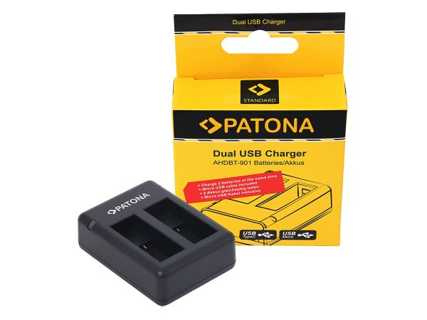 Patona, Video Ladegeräte, Patona Dual USB Charger Gopro 9/10, Produkte & Wohnen