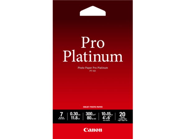 CANON Pro Platinum Photo Pap.10x15cm PT101A6 InkJet glossy 300g 20 Blatt