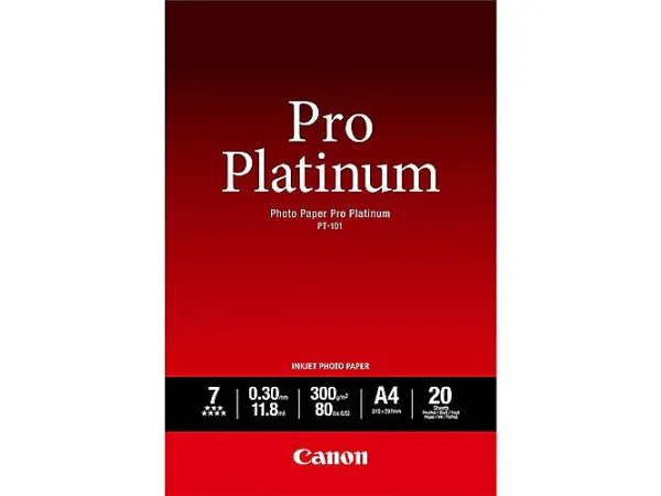 CANON Pro Platinum Photo Paper A4 PT101A4 InkJet glossy 300g 20 Blatt