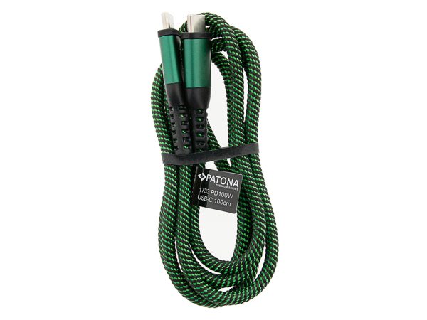Patona, USB Kabel, Patona USB C - USB C Kabel PD100W 1m 3A, Produkte & Wohnen