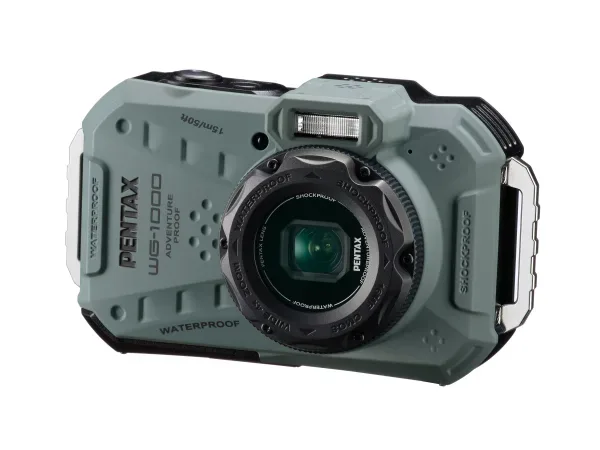 Pentax Pentax WG-1000 olive Action Cam Wasserfest, Full-HD