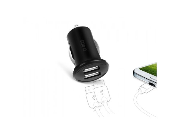 SBS, Fürs Auto, Dual USB-Batterieladegerät für Autos mit 2.400 mAh, Produkte & Wohnen