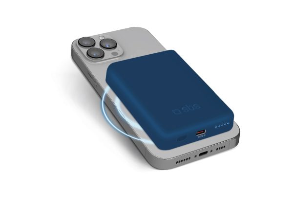SBS, Powerbank, 5000 mAh kabellose magnetische Powerbank, Produkte & Wohnen