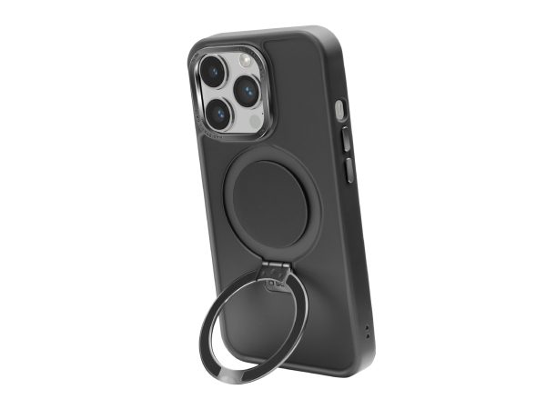 SBS, Kompatibles kabelloses Laden, MagSafe-kompatible Ladehülle mit Metallverarbeitung und Ring mit Standfunktion für iPhone 14 Pro, Produkte & Wohnen