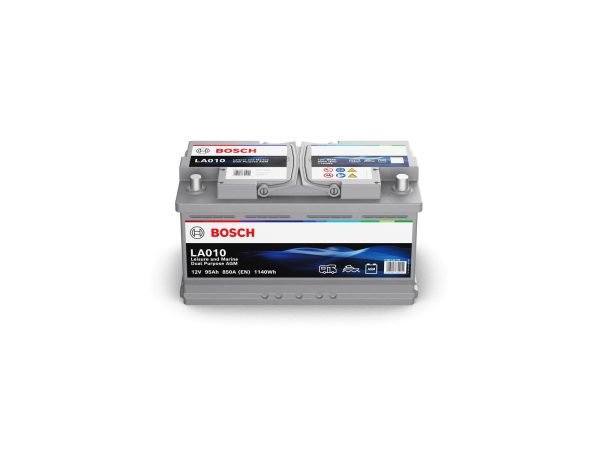 BOSCH, Fahrzeugbatterie, Versorgungsbatterie AGM 12V/95Ah/850A LxBxH 353x175x190mm/S:0, AUTO & BIKE, 0 092 LA0 100 LA010