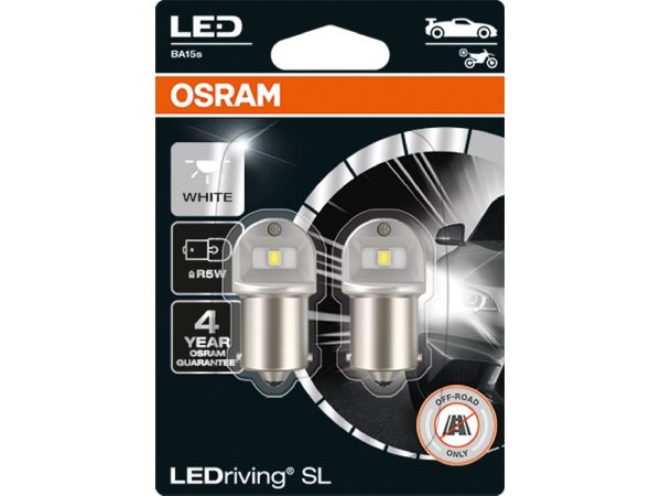 OSRAM, Ersatzleuchtmittel,  LED Retrofit Cool White 6000K 12V BA15s, AUTO & BIKE, 5007DWP-02B