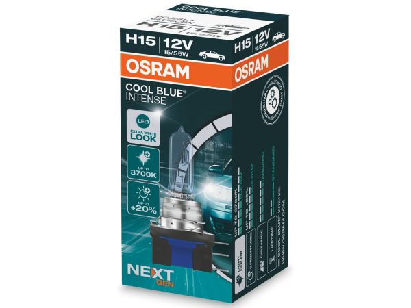 OSRAM, Ersatzleuchtmittel,  Cool blue intense H15 12V 55/15W PGJ23T-1, AUTO & BIKE, 64176CBN