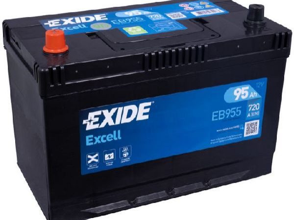 Exide, Fahrzeugbatterie,  Excell 12V/95Ah/720A LxBxH 306x173x222mm/B01/S:1, AUTO & BIKE, EB955
