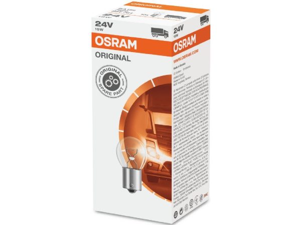 OSRAM, Ersatzleuchtmittel,  Glühlampe 24V 15W BA15s, AUTO & BIKE, 7529 3348