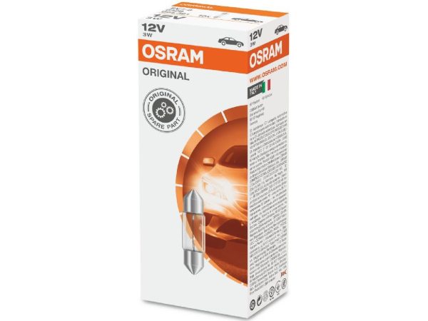 Osram Automotive 6428 Soffitten Leuchtmittel Standard C3W 3 W 12 V