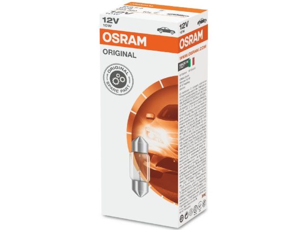OSRAM, Ersatzleuchtmittel,  Soffittenlampe 12V 5W SV 8,5-8 / 41 x 11 mm, AUTO & BIKE, 6413
