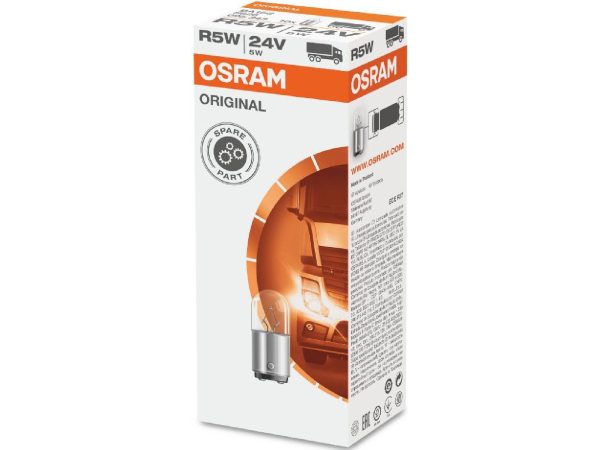 OSRAM, Ersatzleuchtmittel,  Glühlampe 24V 5W BA15d, AUTO & BIKE, 5626 3405