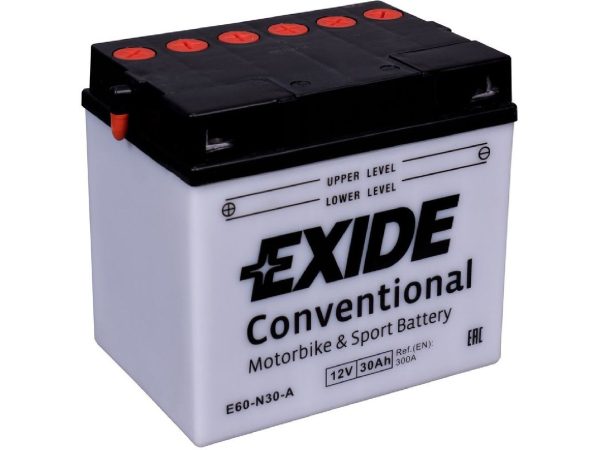 Exide, Fahrzeugbatterie, 12 Volt // 30 AH // 240 Amp. LxBxH : 185 // 128 // 168 // S:1, AUTO & BIKE, E60-N30-A Y60N30-A