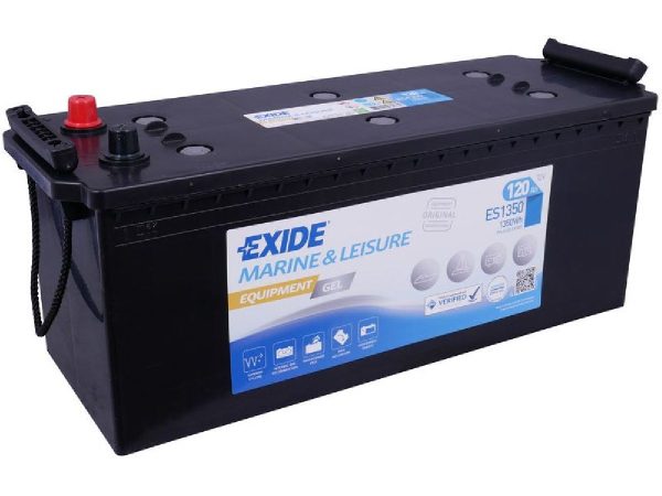 Exide, Fahrzeugbatterie,  Equipment Gel 12V/120Ah/760A LxBxH 513x189x223mm/B0/S:3, AUTO & BIKE, ES1350 G120