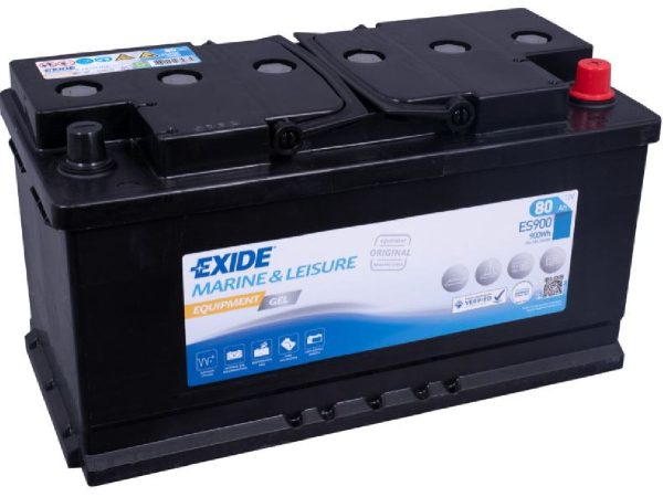 Exide, Fahrzeugbatterie,  Equipment Gel 12V/80Ah/540A LxBxH 353x175x190mm/B13/S:0, AUTO & BIKE, ES900 G80