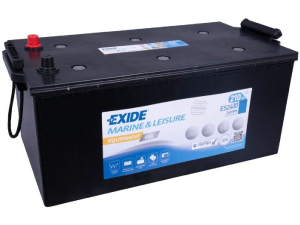 Exide, Fahrzeugbatterie,  Equipment Gel 12V/210Ah/1030A LxBxH 518x276x242mm/B0/S:3, AUTO & BIKE, ES2400 G210