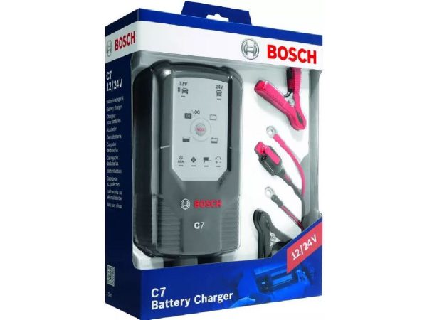 BOSCH, Fahrzeugbatterie Ladegeräte,  Batterieladegerät 12/24 Volt / 7 Amp., AUTO & BIKE, 0 189 999 07M C7