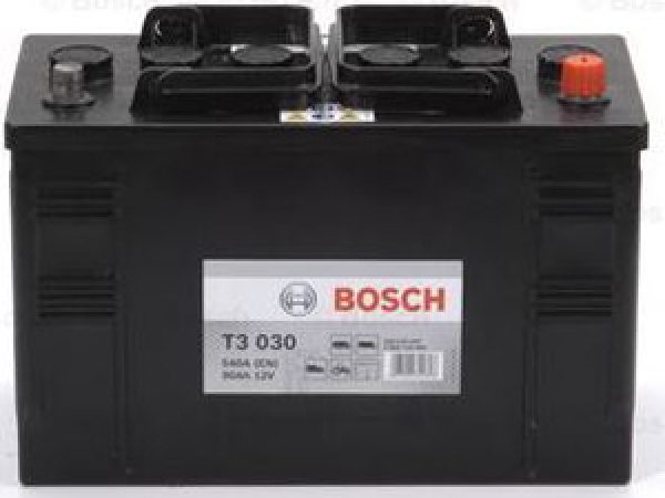BOSCH, Fahrzeugbatterie, Starterbatterie Bosch 12V/90Ah/540A LxBxH 349x175x235mm/S:0, AUTO & BIKE, 0 092 T30 301 T3 030