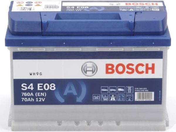 BOSCH, Fahrzeugbatterie, EFB-Batterie Bosch 12V/70Ah/760A LxBxH 278x175x190mm/S:0, AUTO & BIKE, 0 092 S4E 081 S4 E08