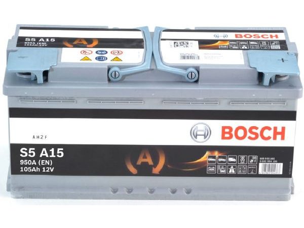 BOSCH, Fahrzeugbatterie, AGM-Batterie Bosch 12V/105Ah/950A LxBxH 394x175x190mm/S:0, AUTO & BIKE, 0 092 S5A 150 S5 A15