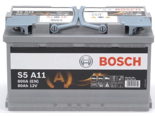 BOSCH, Fahrzeugbatterie, AGM-Batterie Bosch 12V/80Ah/800A LxBxH 315x175x190mm/S:0, AUTO & BIKE, 0 092 S5A 110 S5 A11