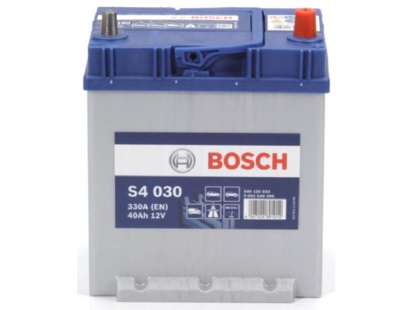 BOSCH, Fahrzeugbatterie, Starterbatterie Bosch 12V/40Ah/330A LxBxH 187x140x227mm/S:0, AUTO & BIKE, 0 092 S40 300 S4 030