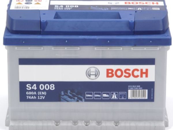 BOSCH, Fahrzeugbatterie, Starterbatterie Bosch 12V/74Ah/680A LxBxH 278x175x190mm/S:0, AUTO & BIKE, 0 092 S40 080 S4 008