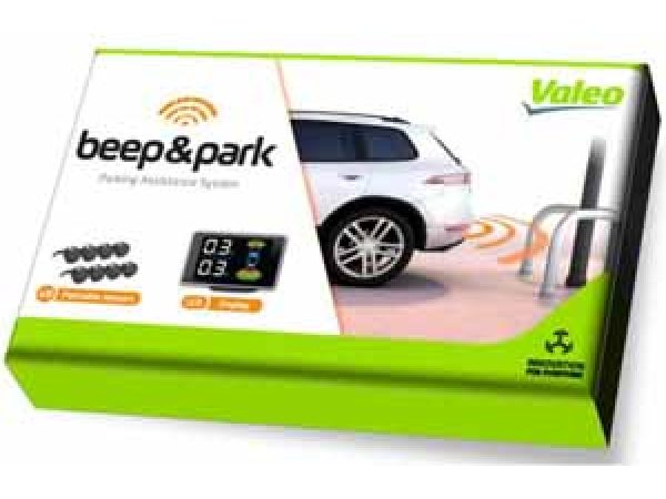 VALEO, Front- & Rückfahrtkamera,  BEEP & PARK Einkparkhilfe Kit 3 mit 8 Sensoren und LCD Display, AUTO & BIKE, 632202 632004
