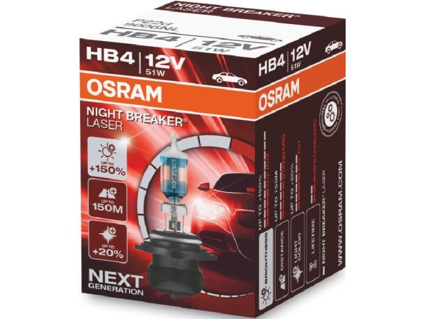 OSRAM, Ersatzleuchtmittel,  Night Breaker Laser HB4/12V/51W/P22d, AUTO & BIKE, 9006NL