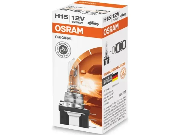 Osram Automotive 64176 Halogen Leuchtmittel Original Line H15 15/55 W 12 V