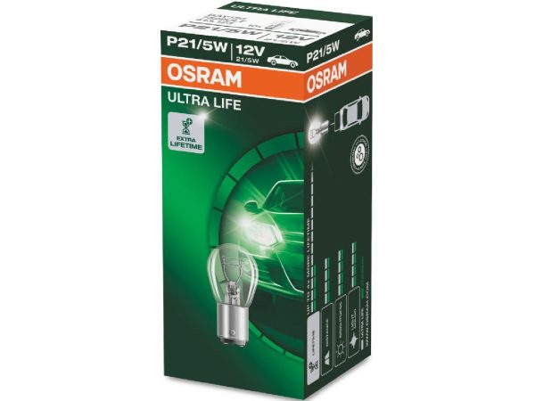 OSRAM, Ersatzleuchtmittel,  Glühlampe ULTRA LIFE 12V 21/5W BAY15d, AUTO & BIKE, 7528ULT 3358