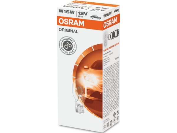 OSRAM, Ersatzleuchtmittel,  Glühlampe 12V 16W W2,1x9,5d, AUTO & BIKE, 921 3390