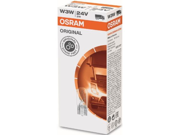 OSRAM, Ersatzleuchtmittel,  Glassockellampe 24V 2W W2,1x9,5d, AUTO & BIKE, 2840 3488