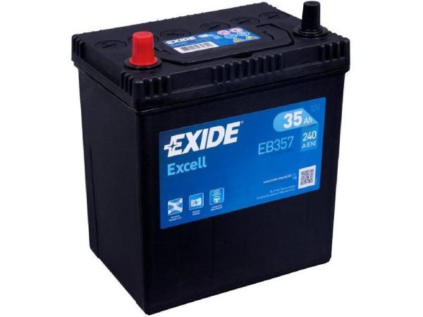 Exide, Fahrzeugbatterie,  Excell 12V/35Ah/240A LxBxH 187x127x220mm/B00/S:1, AUTO & BIKE, EB357