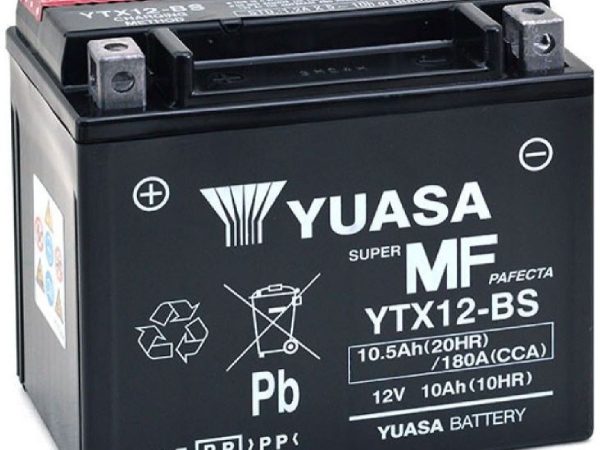 YUASA, Fahrzeugbatterie, AGM 12V/10.5Ah/180A LxBxH: 150 // 87 // 130 // S:1, AUTO & BIKE, YTX12-BS