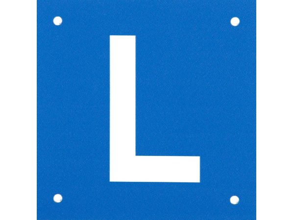 Eurosnap, Motorrad Zubehör, L-Schild Schweiz 12 x 12 cm Blau, AUTO & BIKE, 10010779