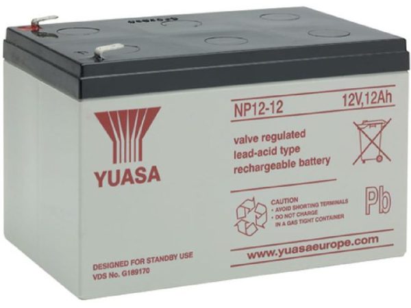 YUASA, Fahrzeugbatterie, Auxilliary 12V/12Ah LxBxH: 151 // 98 // 97.5 // S:3, AUTO & BIKE, NP12-12