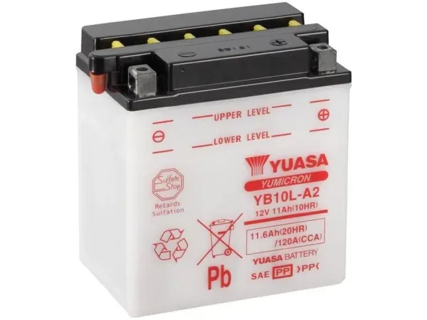 YUASA, Fahrzeugbatterie, Yumicron 12V/11.6Ah/120A LxBxH: 135 // 90 // 145 // S:0, AUTO & BIKE, YB10L-A2